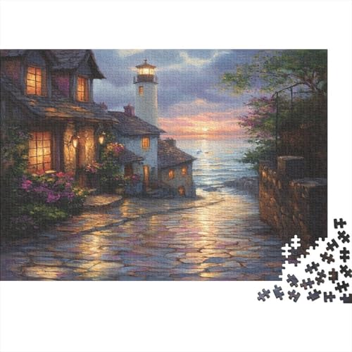 Sonnenuntergang im Hafen Puzzle 1000 Teile Erwachsener Kniffel Spaß Für Die Ganze Familie - Abwechslungsreiche 1000 Puzzleteilige Motive Puzzlespiel Erwachsene, Puzzel 1000pcs (75x50cm) von AQOVARLUX