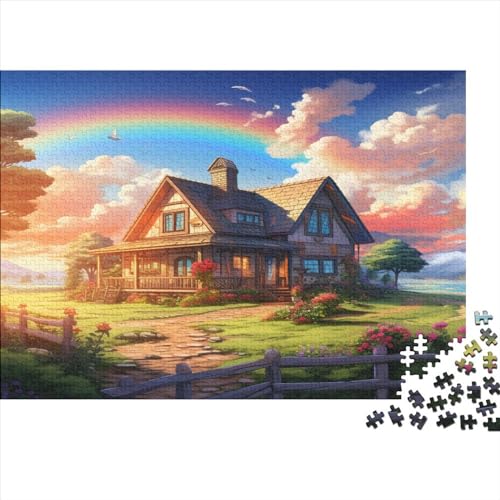 Süße Landschaft Puzzle 1000 Teile Erwachsener Kniffel Spaß Für Die Ganze Familie - Abwechslungsreiche 1000 Puzzleteilige Motive Puzzle Erwachsene, Puzzel 1000pcs (75x50cm) von AQOVARLUX