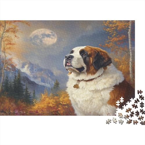 Tibetischer Mastiff 1000 Teile, Impossible Puzzle,Geschicklichkeitsspiel Für Die Ganze Familie, Erwachsenenpuzzle Ab 14 Jahren Puzzel 1000pcs (75x50cm) von AQOVARLUX