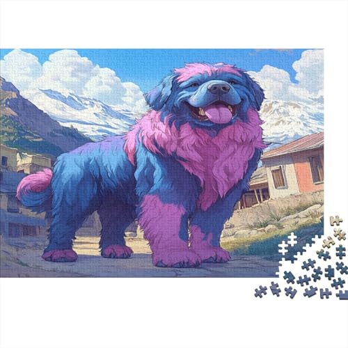 Tibetischer Mastiff Puzzlespiel 1000 Teile Jigsaw Puzzle 1000 Puzzle FüR Erwachsene Kinder Senioren Erwachsenen Puzzlespiel Puzzel 1000pcs (75x50cm) von AQOVARLUX