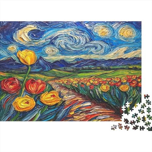 Tulpe Puzzle 1000 Teile Puzzle Für Erwachsene Und Kinder Ab 14 Jahren,Puzzlespiel Erwachsenen Puzzlespiel Puzzel 1000pcs (75x50cm) von AQOVARLUX