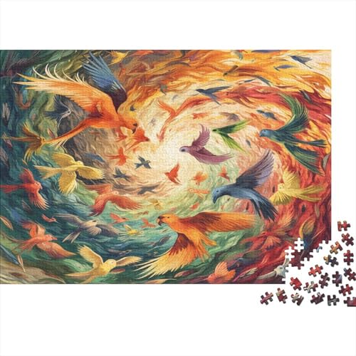 Vogel Puzzle 1000 Teile Erwachsene Puzzles Für Erwachsene Klassische Puzzles 1000 Teile Erwachsene Puzzlespiel Schwer Pädagogisches Spielzeug Erwachsene Kinder Puzzel 1000pcs (75x50cm) von AQOVARLUX