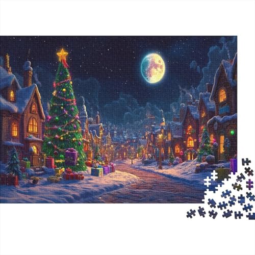 Weihnachtsbaum Puzzle 1000 Teile,für Erwachsene, Impossible Puzzle,farbenfrohes Legespiel,Geschicklichkeitsspiel Für Die Ganze Familie,Erwachsenenpuzzle Puzzel 1000pcs (75x50cm) von AQOVARLUX