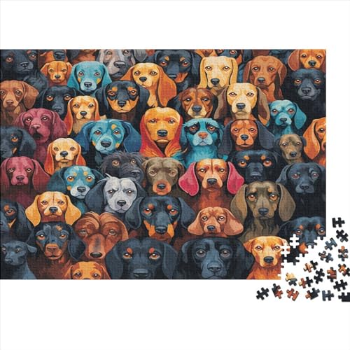 Welpen Puzzlespiel 1000 Teile Jigsaw Puzzle 1000 Puzzle FüR Erwachsene Kinder Senioren Erwachsenen Puzzlespiel Puzzel 1000pcs (75x50cm) von AQOVARLUX