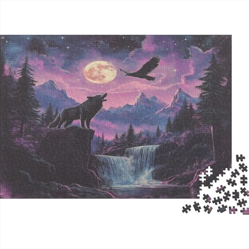 Wolf Puzzle 1000 Teile Puzzles Für Erwachsene Klassische Puzzles 1000 Teile Erwachsene Puzzlespiel Erwachsene 1000 Teile Erwachsenen Puzzlespiel Puzzel 1000pcs (75x50cm) von AQOVARLUX