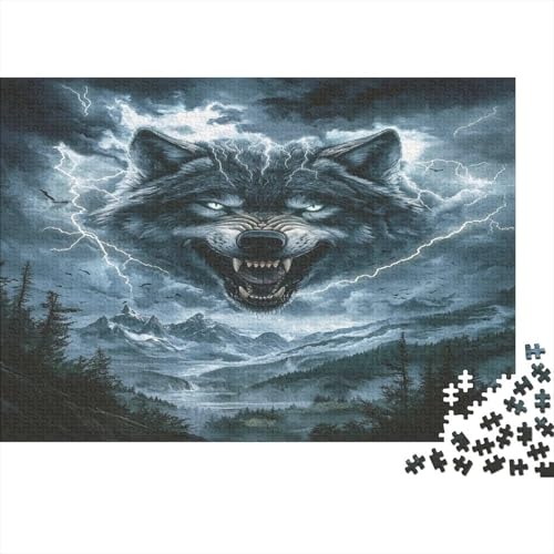 Wolf Puzzlespiel 1000 Teile Puzzles Für Erwachsene Lernspiel Herausforderung Spielzeug 1000 Teile Puzzles Für Erwachsene Kinder Erwachsenen Puzzlespiel Puzzel 1000pcs (75x50cm) von AQOVARLUX