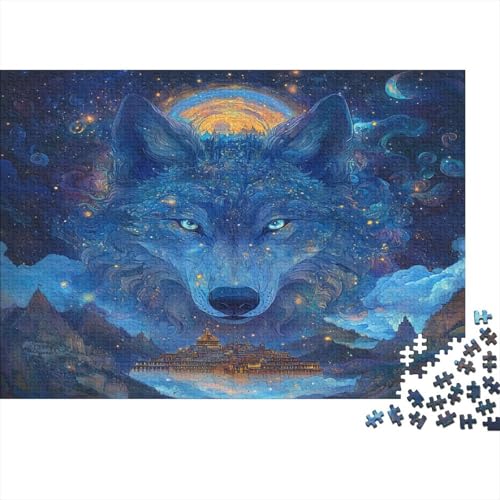 Wolf Puzzlespiel 1000 Teile Puzzles Für Erwachsene Lernspiel Herausforderung Spielzeug 1000 Teile Puzzles Für Erwachsene Kinder Erwachsenen Puzzlespiel Puzzel 1000pcs (75x50cm) von AQOVARLUX