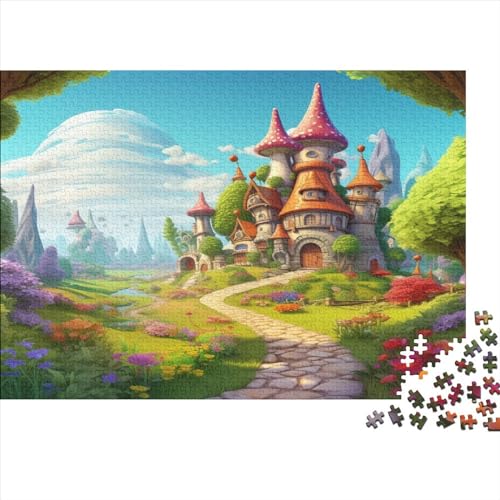 Wunderland Puzzle 1000 Teile,für Erwachsene, Impossible Puzzle,farbenfrohes Legespiel,Geschicklichkeitsspiel Für Die Ganze Familie,Erwachsenenpuzzle Puzzel 1000pcs (75x50cm) von AQOVARLUX