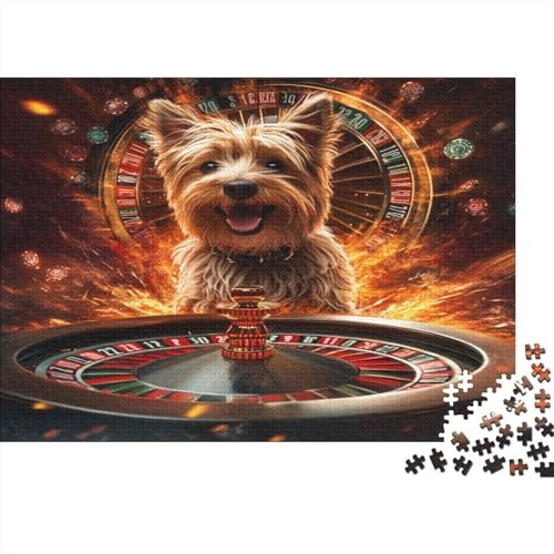 Yorkshire Terrier Puzzle 1000 Teile Erwachsener Kniffel Spaß Für Die Ganze Familie - Abwechslungsreiche 1000 Puzzleteilige Motive Puzzle Erwachsene, Puzzel 1000pcs (75x50cm) von AQOVARLUX