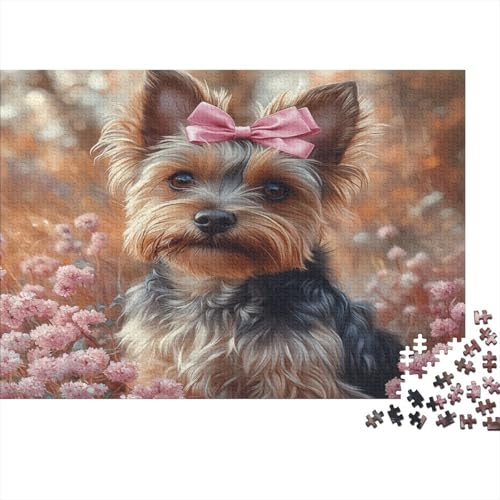 Yorkshire Terrier Puzzle 1000 Teile Erwachsener Kniffel Spaß Für Die Ganze Familie - Abwechslungsreiche 1000 Puzzleteilige Motive Puzzlespiel Erwachsene, Puzzel 1000pcs (75x50cm) von AQOVARLUX