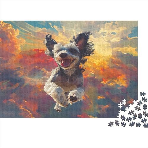 Yorkshire Terrier Puzzle 1000 Teile Puzzle Für Erwachsene Und Kinder Ab 14 Jahren Puzzel 1000pcs (75x50cm) von AQOVARLUX