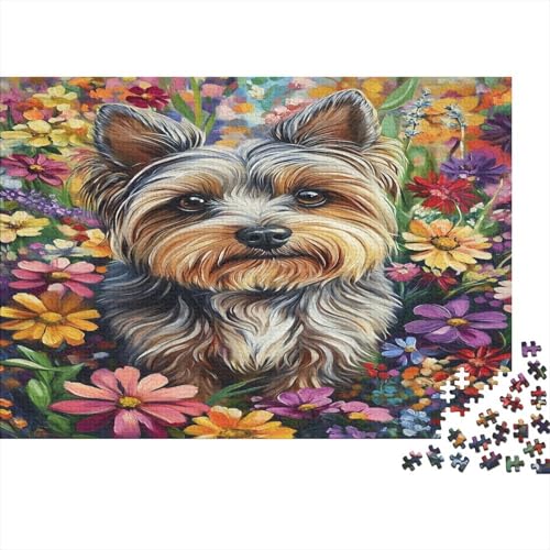 Yorkshire Terrier Puzzlespiel 1000 Teile Puzzles Für Erwachsene Lernspiel Herausforderung Spielzeug 1000 Teile Puzzles Für Erwachsene Kinder Erwachsenen Puzzlespiel Puzzel 1000pcs (75x50cm) von AQOVARLUX