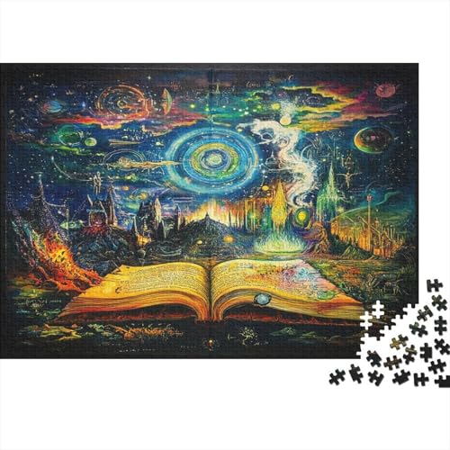 Zauberbücher Puzzle 1000 Teile Erwachsener Kniffel Spaß Für Die Ganze Familie - Abwechslungsreiche 1000 Puzzleteilige Motive Puzzlespiel Erwachsene, Puzzel 1000pcs (75x50cm) von AQOVARLUX