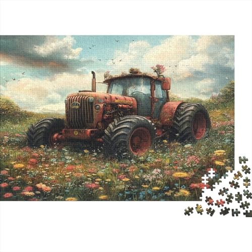 Zugmaschine 1000 Stück Puzzles Für Erwachsene Teenager Stress Abbauen Familien-Puzzlespiel 1000-teiliges Puzzle Kinder Lernspiel Spielzeug Geschenk Puzzel 1000pcs (75x50cm) von AQOVARLUX