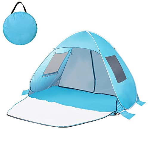 AQQWWER Zelte Outdoor Camping Zelt Pop-Up Spaß-Spielzelt Automatisches Instant Zelt for Strandzelt Spielplatz Zelt (Color : Blue) von AQQWWER