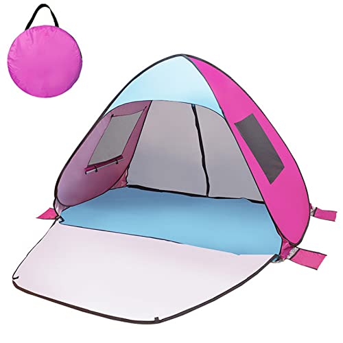 AQQWWER Zelte Outdoor Camping Zelt Pop-Up Spaß-Spielzelt Automatisches Instant Zelt for Strandzelt Spielplatz Zelt (Color : Pink) von AQQWWER