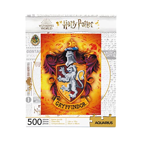 AQUARIUS 62178 Harry Potter Gryffindor Logo 500 pc Puzzle, Multi-Colored von AQUARIUS