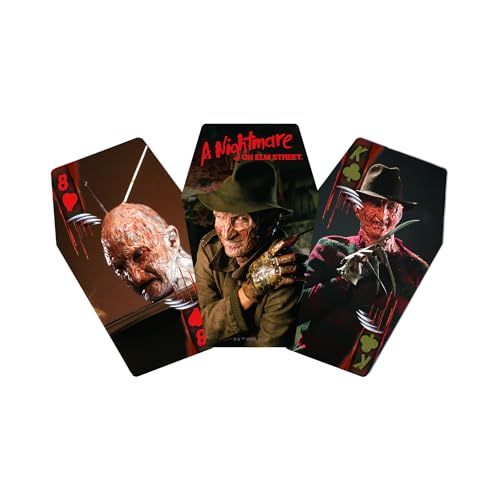 AQUARIUS A Nightmare on Elm Street Premium-Sarg-Spielkarten – Themendeck mit Karten für Ihre Lieblingskartenspiele – offiziell lizenziertes A Nightmare On ELM Street Merchandise & Sammlerstücke von AQUARIUS