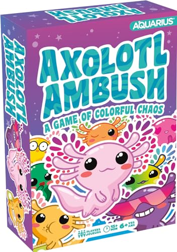 AQUARIUS Axolotl Ambush Kartenspiel - Großer Familienspaß - ab 6 Jahren - Offiziell lizenziert für Spaß - Axolotl Kartenspiel - Merchandise & Sammlerstücke von AQUARIUS