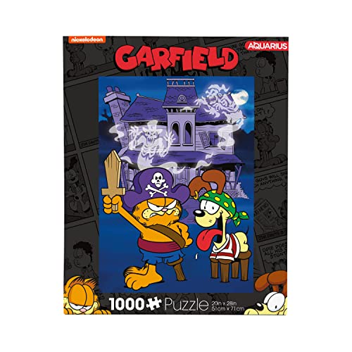 AQUARIUS Garfield Halloween Puzzle (1000 Piece Jigsaw Puzzle) - Glare Free - Precision Fit - Virtually No Puzzle Dust - Officially Licensed Garfield Collectibles - 20x28 Inches von AQUARIUS