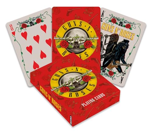 AQUARIUS Guns N' Roses Spielkarten – Guns N' Roses Themed Deck of Cards for Your Favorite Card Games – Offiziell lizenzierte Guns N' Roses Merchandise & Sammlerstücke von AQUARIUS