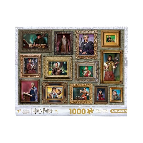 AQUARIUS Harry Potter Hexen & Zauberer 1000 Teile Puzzle (1000 Teile Puzzle) – blendfrei – präzise Passform – Offiziell lizenziertes Harry-Potter-Merchandise-Produkt und Sammlerstücke – 50,8 x 71,1 cm von AQUARIUS