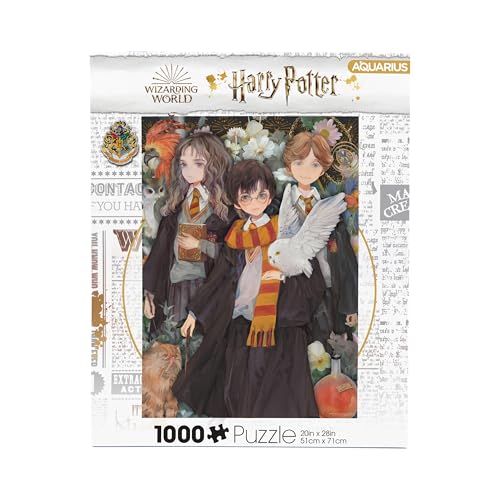 AQUARIUS Harry Potter Yume Puzzle (1000 Teile Puzzle) – blendfrei – präzise Passform – praktisch kein Puzzlestaub – offiziell lizenzierte Harry Potter Sammlerstücke – 50,8 x 71,1 cm von AQUARIUS