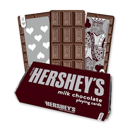 AQUARIUS Hershey's Chocolate Bar Premium Spielkarten – Hershey's Themed Kartendeck für Ihre Lieblingskartenspiele – Offiziell lizenzierte Hershey's Merchandise & Sammlerstücke von AQUARIUS