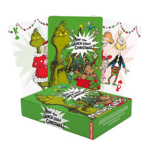 AQUARIUS How The Grinch Stole Christmas Dr.Seuss Set Of 52 Playing Cards + Joker von AQUARIUS