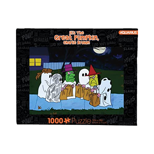 AQUARIUS Peanuts Trick or Treat Puzzle (1000 Piece Jigsaw Puzzle) - Glare Free - Precision Fit - Virtually No Puzzle Dust - Officially Licensed Peanuts Collectibles - 20x28 Inches von AQUARIUS