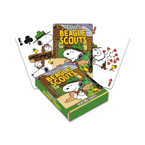 AQUARIUS Snoopy Beagle Scouts Spielkarten – Snoopy Beagle Scouts Themed Deck of Cards für Ihre Lieblingskartenspiele – Offiziell lizenzierte Peanuts Merchandise & Sammlerstücke von AQUARIUS