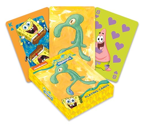 AQUARIUS Spongebob Bold and Brash Playing Cards - Spongebob Themed Deck of Cards for Your Favorite Card Games - Officially Licensed Spongebob Merchandise & Collectibles von AQUARIUS