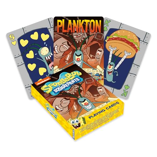 AQUARIUS Spongebob Plankton Playing Cards - Plankton Themed Deck of Cards for Your Favorite Card Games - Officially Licensed Spongebob Squarepants Merchandise & Collectibles von AQUARIUS