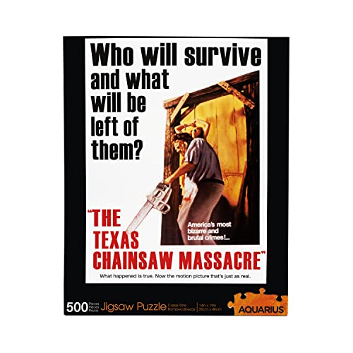 AQUARIUS Texas Chainsaw Massacre Puzzle (500 Piece Jigsaw Puzzle) - Glare Free - Precision Fit - Officially Licensed Texas Chainsaw Massacre Merchandise & Collectibles - 14 x 19 Inches von AQUARIUS