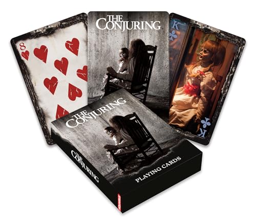 AQUARIUS The Conjuring Playing Cards - Das zaubernde Kartendeck für Ihre Lieblingskartenspiele - Offiziell lizenzierte The Conjuring Merchandise & Collectibles AQUARIUS The Conjuring Playing Cards - Das zaubernde Kartendeck für Ihre Lieblingskartenspiele - Offiziell lizenzierte The Conjuring Merchandise & Collectibles von AQUARIUS