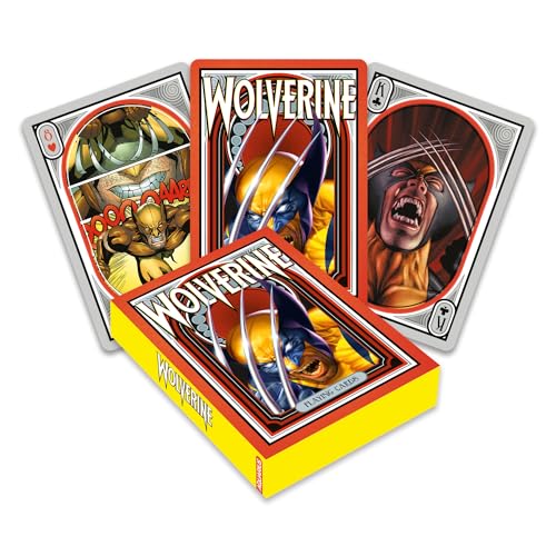 AQUARIUS Wolverine Nouveau Spielkarten – Wolverine-Themen-Deck mit Karten für Ihre Lieblingskartenspiele – Offiziell lizenzierte Wolverine-Merchandise und Sammlerstücke von AQUARIUS