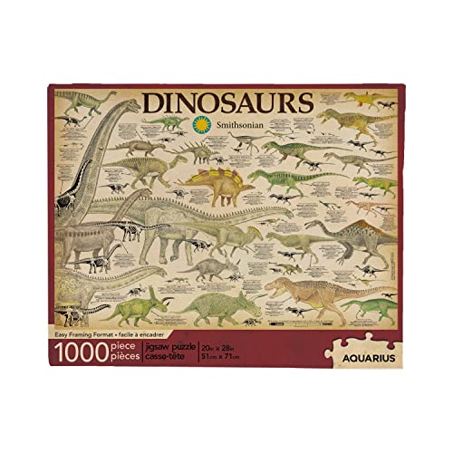 Aquarius 65311 Smithsonian Dinosaurier Dinosaurs Puzzle, 1000 von AQUARIUS