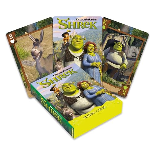 Aquarius Shrek-Spielkarten – Kartendeck mit Shrek-Design für Ihre Lieblingskartenspiele – Offiziell lizenzierte Shrek-Merchandise-Artikel und Sammlerstücke Aquarius Shrek-Spielkarten – Kartendeck mit Shrek-Design für Ihre Lieblingskartenspiele – Offiziell lizenzierte Shrek-Merchandise-Artikel und Sammlerstücke von AQUARIUS