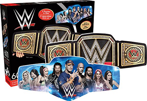 Aquarius WWE Gürtel doppelseitig Form 600 Teile Puzzle (NM) von AQUARIUS