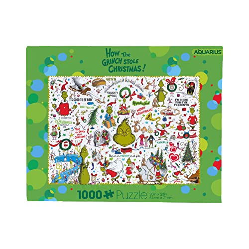 Dr.Seuss Wie Die Grinch Stola Weihnachten 1000pc Puzzlespiel von AQUARIUS