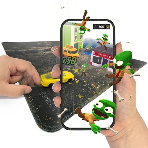 Zombie Crasher AR Spiel mit Spielzeugauto & Matte, Zombie-Apokalypse Augmented Reality Mobile App von AR