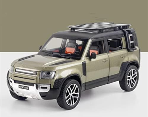 ARCADORA 1/24 Diecast Model Car Pullback Vehicle Toy Collection für Land Rover New Defender 110, Kindergeschenk, mit Licht und Sound von ARCADORA