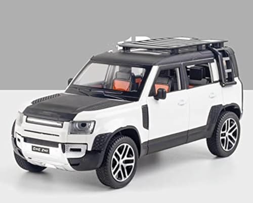 ARCADORA 1/24 Druckguss-Modellauto für Land Rover New Defender 110, Geschenk für Kinder, mit Sound und Licht von ARCADORA