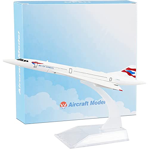 ARCADORA Maßstab 1:400 British F-BVFB Concorde Flugzeugmodell Legierung Modell Druckguss Flugzeug Modell für Sammlung von ARCADORA