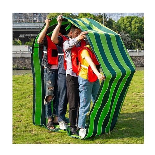 ARHEORMUH Field Day Teamwork Game Laufmatte, Outdoor-Aktivitätsspiele for Erwachsene Und Kinder, Rollende Laufmatten, Mit Reisetasche(Green,Adult-20M/26FT) von ARHEORMUH