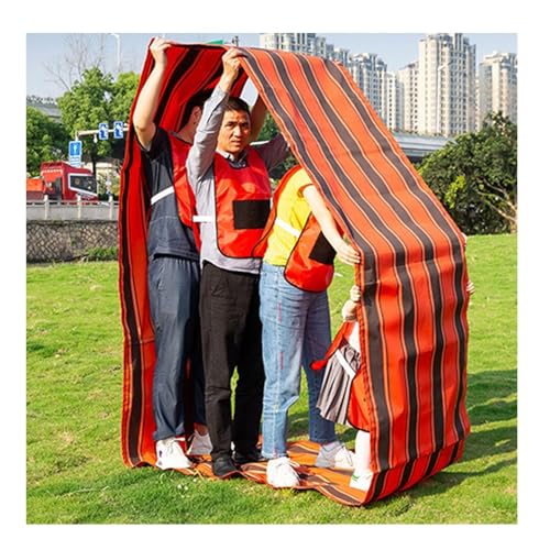 ARHEORMUH Field Day Teamwork Game Laufmatte, Outdoor-Aktivitätsspiele for Erwachsene Und Kinder, Rollende Laufmatten, Mit Reisetasche(Red,Adult-20M/26FT) von ARHEORMUH