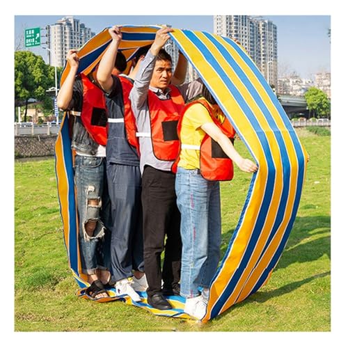 ARHEORMUH Field Day Teamwork Game Laufmatte, Outdoor-Aktivitätsspiele for Erwachsene Und Kinder, Rollende Laufmatten, Mit Reisetasche(Yellow,Adult-20M/26FT) von ARHEORMUH