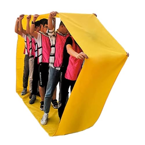 ARHEORMUH Field Day Teamwork Game Laufmatte for Erwachsene Und Kinder, Gruppenaktivitäten, Spiele Im Freien, Rasenpartyspiele, Spiel-Laufmatte(Yellow,Adult-20M/26FT) von ARHEORMUH