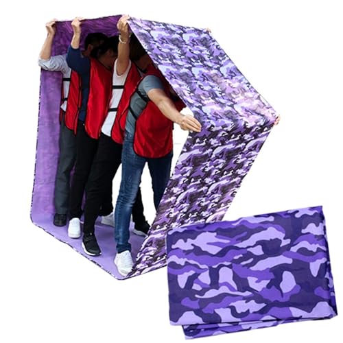 ARHEORMUH Field Day Teamwork Game Laufmatte for Erwachsene Und Kinder, Karnevalsgruppen-Wettkampfspiel Im Freien, Laufmatte, 5 Farben(Purple,Adult-20M/26FT) von ARHEORMUH