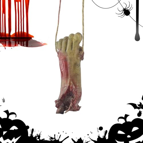 Blutige tote Körperteile – gruselige blutige gebrochene Körperteile | Halloween- Blut Hand Wand | Gefälschte menschliche Hände Füße Set | Halloween Körperteile | Gruselige künstliche von ARIOU